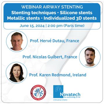 Flyer of the WABIP airway stenting Webinar