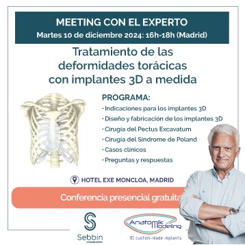 "Meeting con el experto" Conference flyer